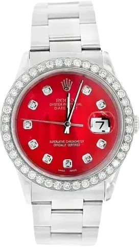 ROLEX DATEJUST 36MM STEEL (16220) - 2.00CTW